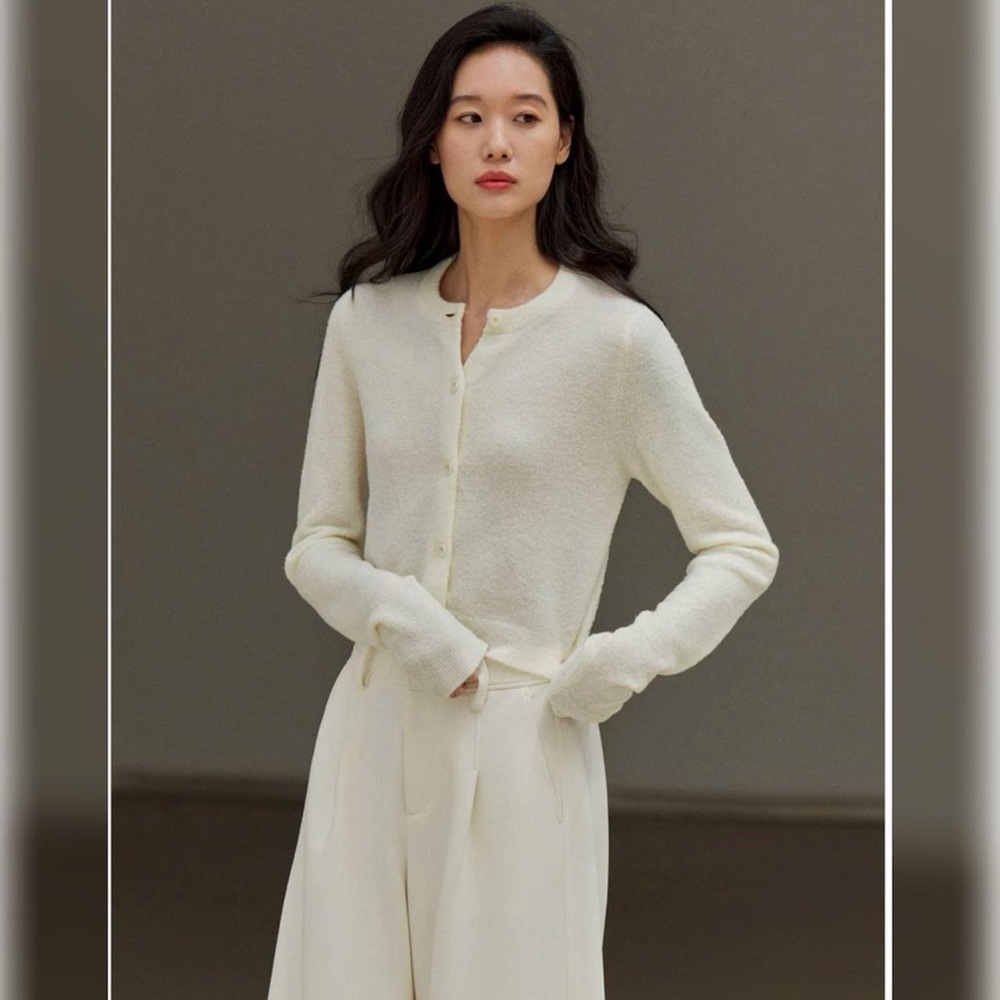 RUISHI cropped wool sweater cardigan S